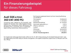 Audi SQ6 e-tron Sportback edition one blue B&O Pano HUD