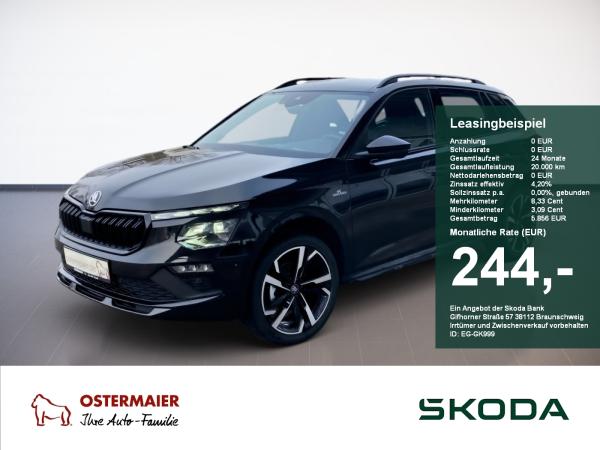 Skoda Kamiq Monte Carlo 1.5TSI MATRIX.DSG.NAV.ASSIST+.AHK.PANO.KAM.WINTER.eHECK