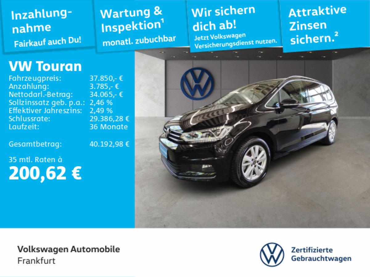Volkswagen Touran 2.0 TDI DSG Highline DAB+ IQDrive Navi RearView Standheizung FrontAssist TravelAssist TrailerAssist