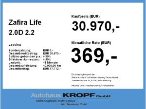 Opel Zafira Life 2.0D Navigation,Tempomat,Bluetooth