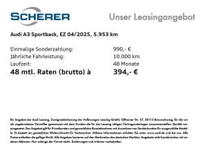 Audi A3 Sportback 40 TFSIe S tronic NAVI RFK MATRIX E-SITZ