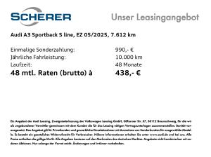 Audi A3 Sportback S line 40 TFSI e SOH:98% AHK RFK NAVI STANDKLIMA