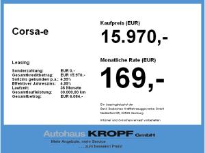 Opel Corsa-e ,Klimautoma.,Rückfahrkamera,Tempomat