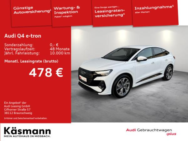 Audi Q4 e-tron Sportback 45 *WINTERRÄDER* 2x S line 360° HUD ACC