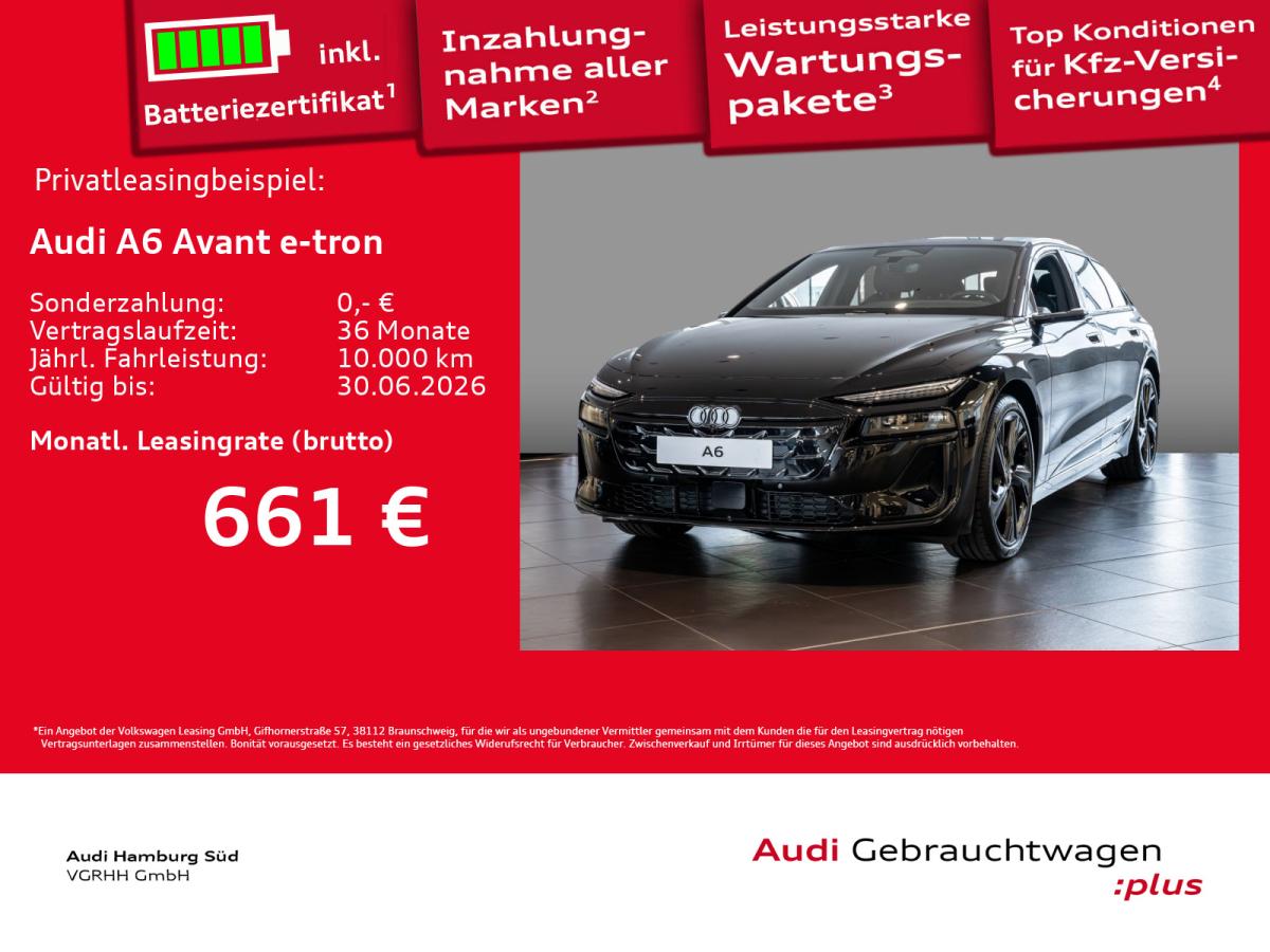 Audi A6 e-tron A6 Avant e-tron performance S LINE/PANO/360°/B&O
