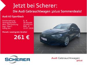 Audi A3 Sportback 40 TFSI e S tronic SOH:100% CARPLAY RFK SPORTSITZ