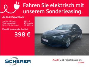 Audi A3 Sportback 40 TFSI e S tronic SOH:98% CARPLAY RFK SPORTSITZ