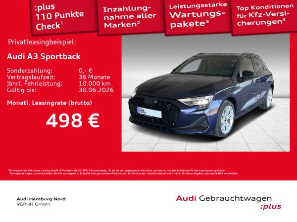 Audi A3 Sportback 2.0 TDI S line S tronic Navi Kamera