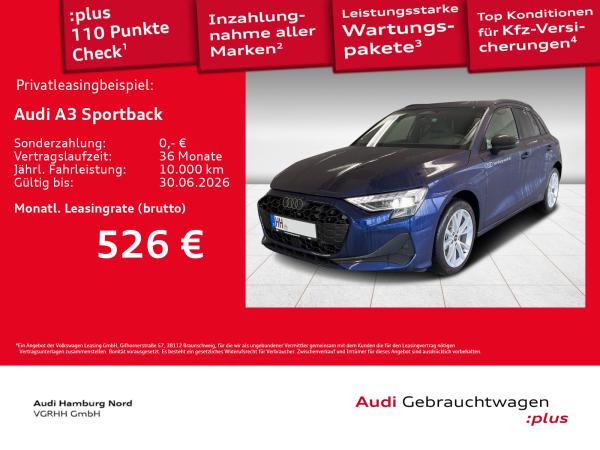 Audi A3 Sportback 2.0 TDI S line S tronic Nav ACC LED