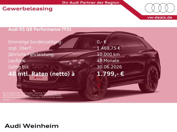 Audi RS Q8 SUV performance tiptronic NAVI PANO PDC