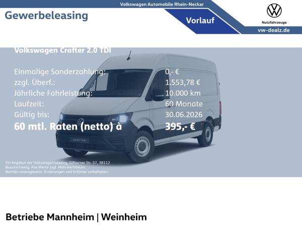 Volkswagen Crafter 35 Kasten 2.0 TDI Klima AHK Allwetter