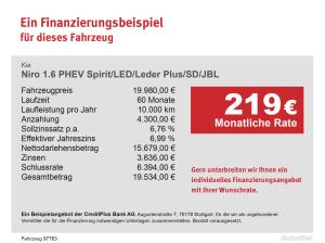 Kia Niro 1.6 PHEV Spirit/LED/Leder Plus/SD/JBL Navi