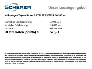 Volkswagen Tayron R-Line 2.0 TSI 4M DSG BLACKSTYLE AHK PANO