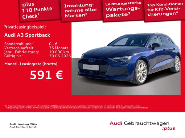 Audi A3 Sportback TDI advanced S tronic LED PDC