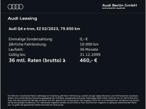 Audi Q4 e-tron Q4 40 e-tron RFK NAVI VIRTUAL HUD DAB SITZHZG