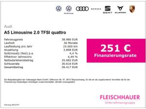 Audi A5 Limousine 2.0 TFSI quattro ACC+LED+Navi+DigiCockpit+Soundsystem