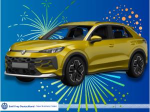 Foto - Volkswagen T-Roc 1.5 TSI OPF DSG R-Line „Nur 199 €. Nur jetzt. Nur Emil Frey."