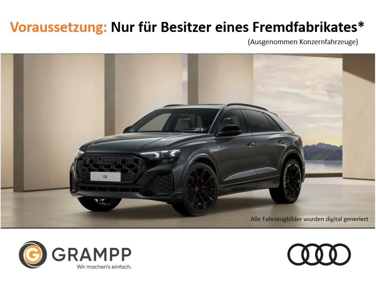 Audi Q8 TDI quattro 210 kW S-line tiptronic + PANO + LASER + AHK + ACC + 360° KAMERA + HUD + NAVI +