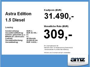 Opel Astra Edition 1.5 Diesel