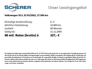 Volkswagen ID.3 *Pro* 58 kWh AHK für Fahrradträger LED Navi ACC App-Connect