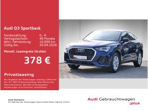 Audi Q3 Sportback 35 TFSI LED Stronic PDC Plus Gar-2030 UVM