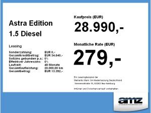 Opel Astra Edition 1.5 Diesel