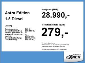 Opel Astra Edition 1.5 Diesel