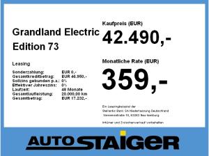 Opel Grandland Electric Edition 73 kWh Batterie