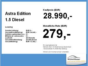 Opel Astra Edition 1.5 Diesel
