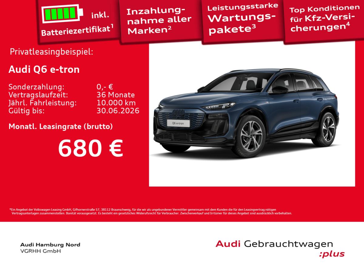 Audi Q6 e-tron performance S line B&O AHK Navi HeadUp