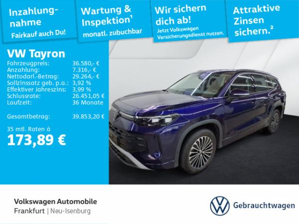 Abbildung Leasingangebot VW Tayron