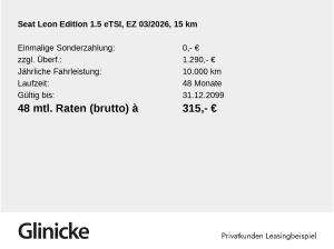 Seat Leon 1.5 eTSI DSG Road Edition Vision Plus Kessy