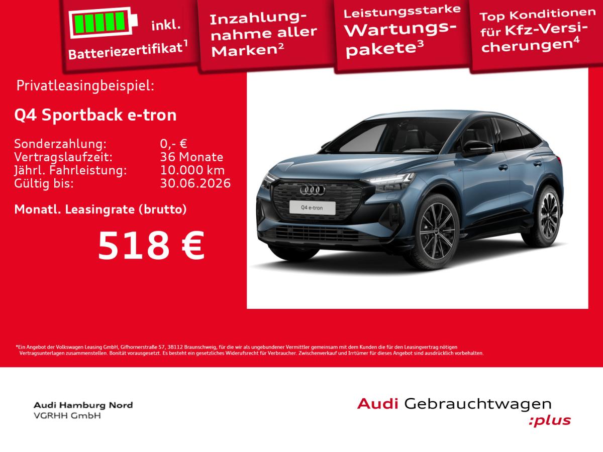 Audi Q4 e-tron Q4 Sportback 45 e-tron S line quatt. Matrix Navi