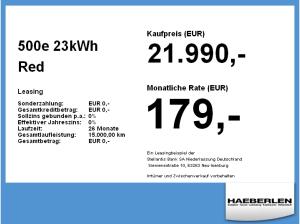 Fiat 500e 23kWh Red *Navi+Sitzhz.+Kamera+KeyLess+PDC*