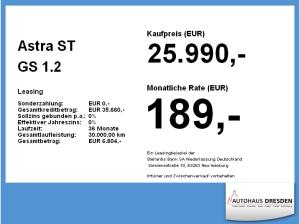 Opel Astra ST GS 1.2 Turbo **Gewerbehammer**