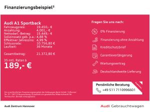 Audi A1 Sportback S line 25 TFSI LED virtual DAB