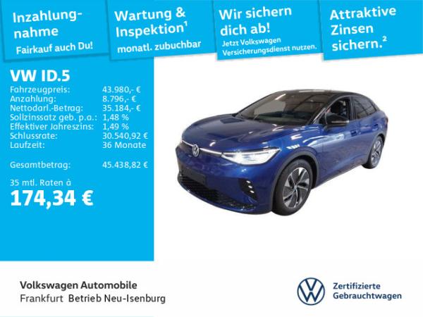 Volkswagen ID.5 GTX 4-Motion Navi IQ.Light DAB+ FrontAssist SideAssist