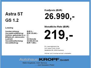 Opel Astra ST GS 1.2 Turbo **Gewerbehammer**