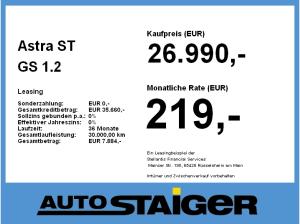 Opel Astra ST GS 1.2 Turbo **Gewerbehammer**