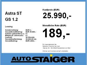 Opel Astra ST GS 1.2 Turbo **Gewerbehammer**