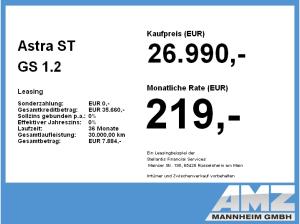 Opel Astra ST GS 1.2 Turbo **Gewerbehammer**