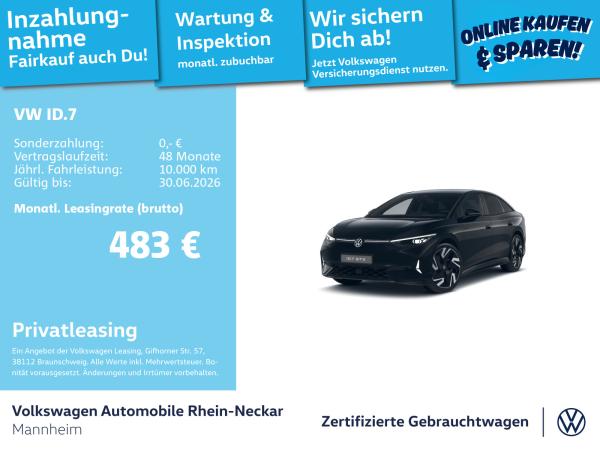 Volkswagen ID.7 GTX 4Motion GAR2030 Navi AHK Kamera uvm.