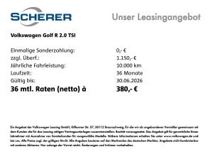 Volkswagen Golf R 2.0 TSI DSG LIEFERTERMIN SEPTEMBER26