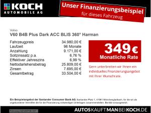Volvo V60 B4B Plus Dark ACC BLIS 360° Harman uvm.