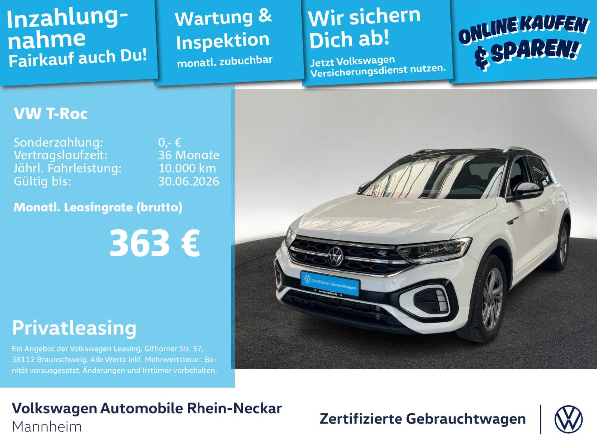 Volkswagen T-Roc 2.0 TDI R-Line DSG GAR 2027 Navi AHK Kamera uvm