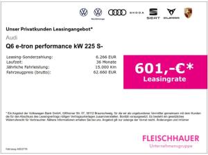 Audi Q6 e-tron performance kW 225 S-Line+TechPlus+AHK+HeadUp+CarPlay
