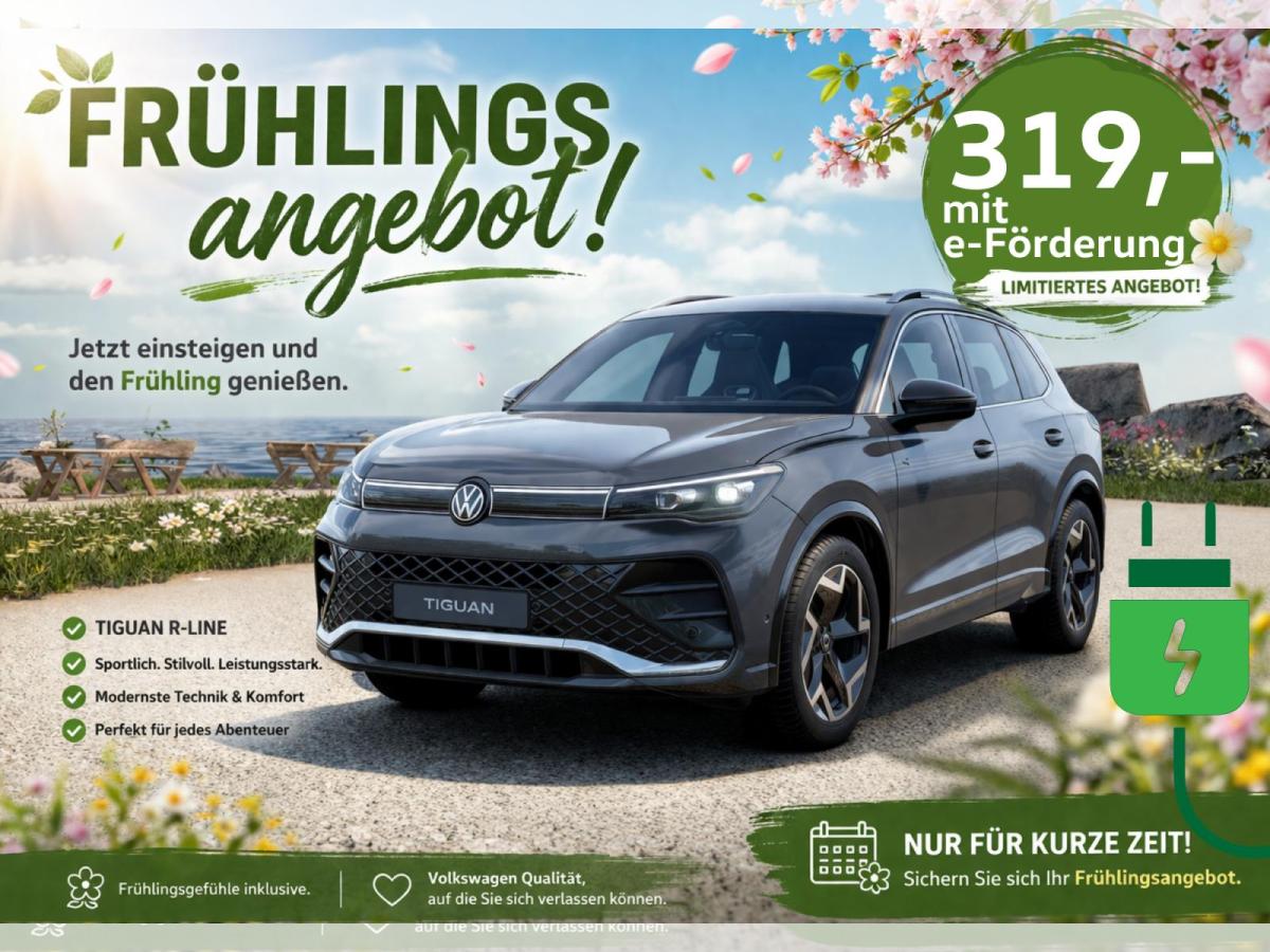 Volkswagen Tiguan 🚀1.5L R-Line-🐰P H E V🌷3 Zone ⭐Massage! SHZ 🚗uvm