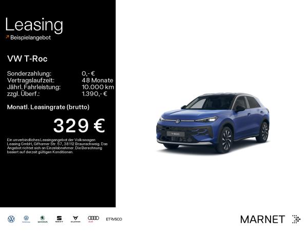 Volkswagen T-Roc Style 1.5 l eTSI OPF ) 7-Gang-Doppelkupplungsgetriebe DSG