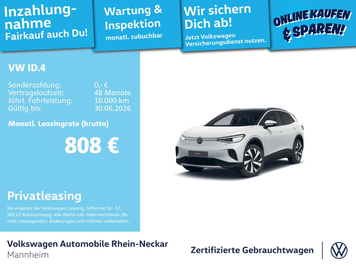 Volkswagen ID.4 Pro 77kWh Infotainment-Paket LED AHV uvm