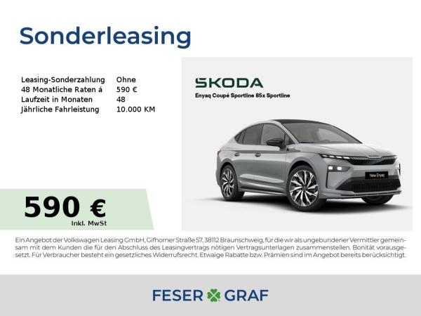 Skoda ENYAQ Enyaq Coupe 85x Sportline 82 kWh 4x4*AHK*